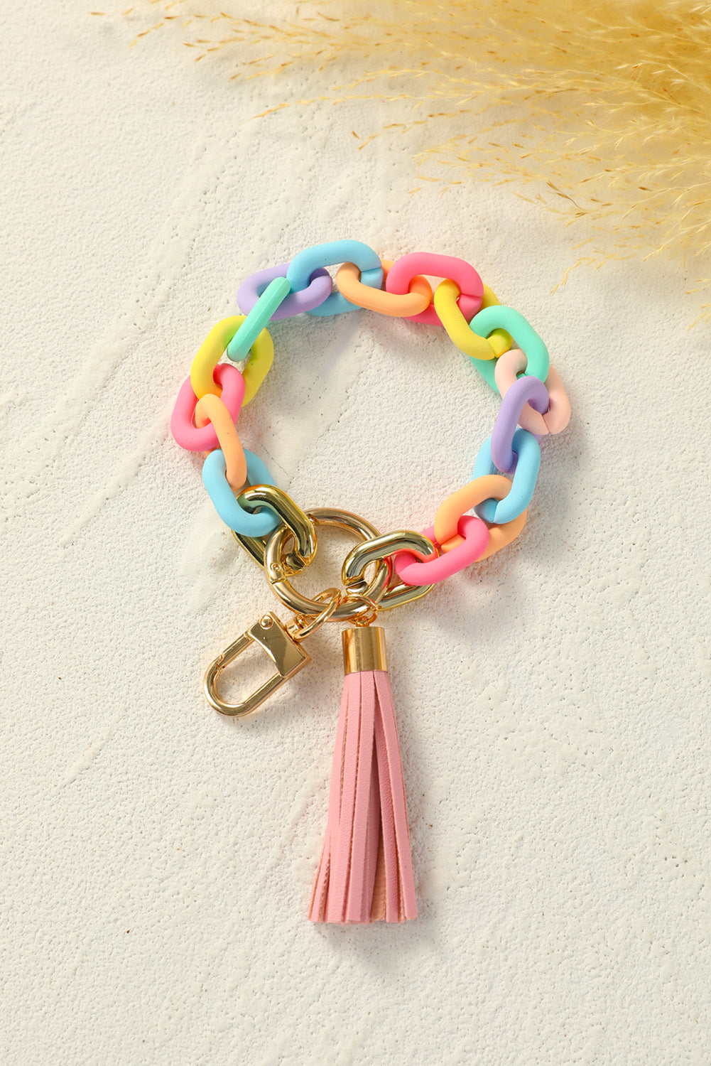 Multicolor Acrylic Chain Keychain