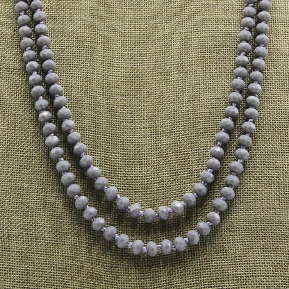 Gray Beaded Necklace