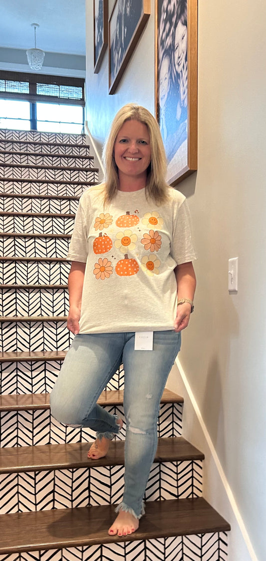 Boho Daisy Pumpkin TShirt
