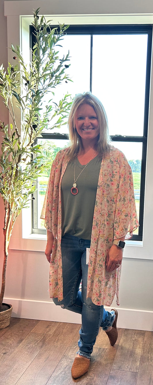 Pretty in Pink Kimono