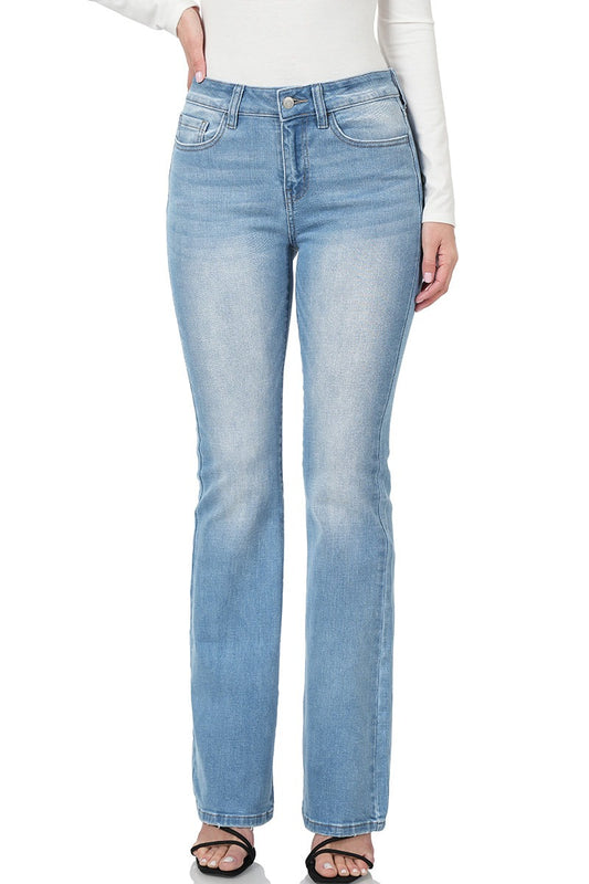 Zenana Mid-Rise Bootcut Jeans