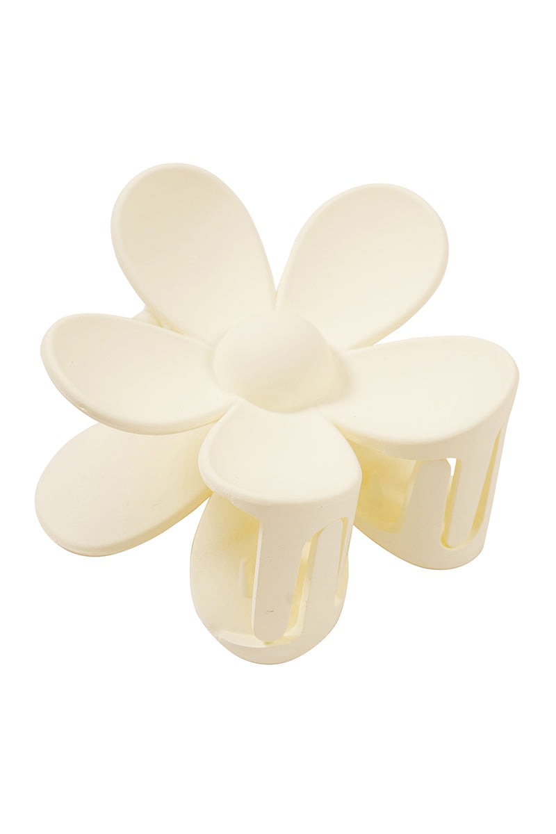 Ivory Flower Hair Claw Clip