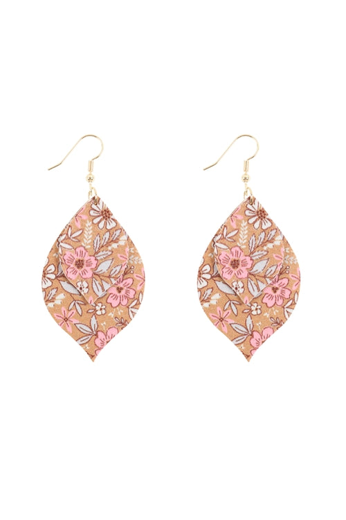 Floral Teardrop Earrings