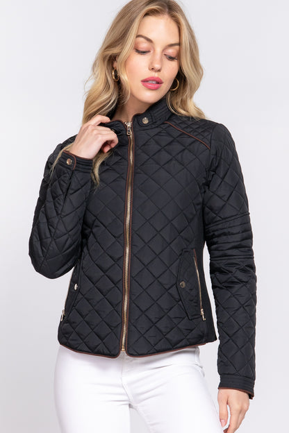 Black Quilted Jacket