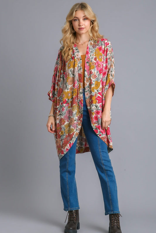 Umgee Boho Floral Kimono