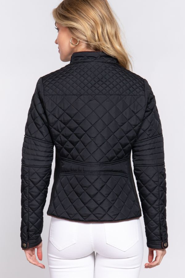 Black Quilted Jacket