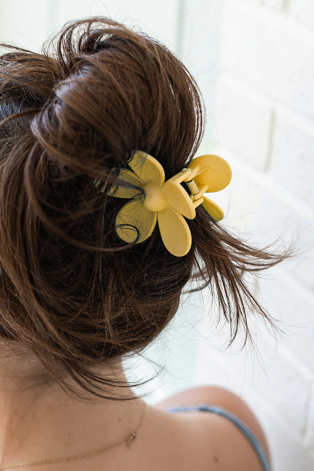 Yellow Flower Hair Claw Clip