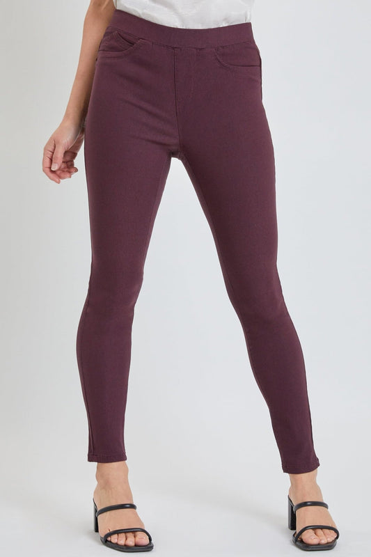 YMI Plum Mid-Rise Stretchy Jegging